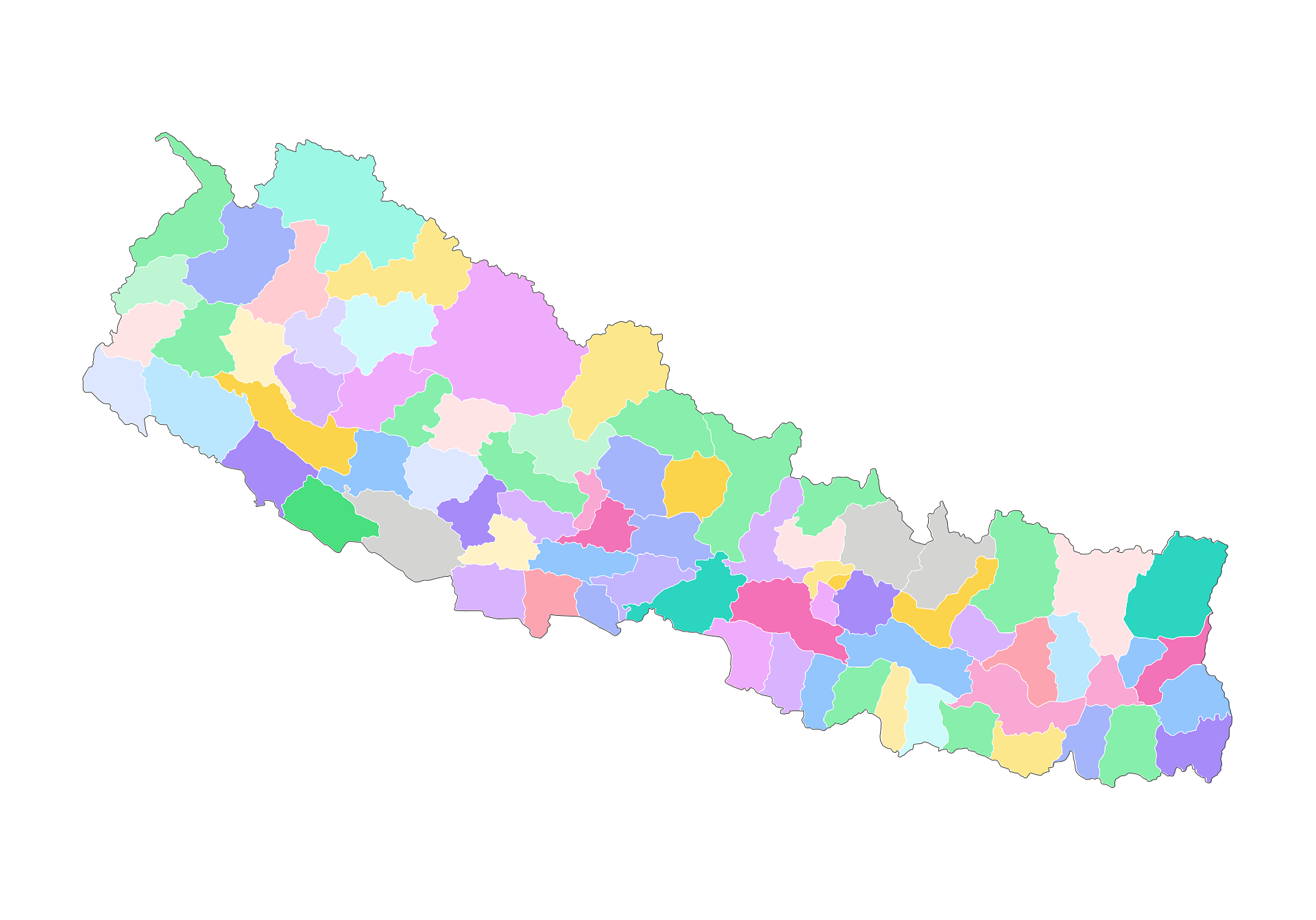 Map of Nepal